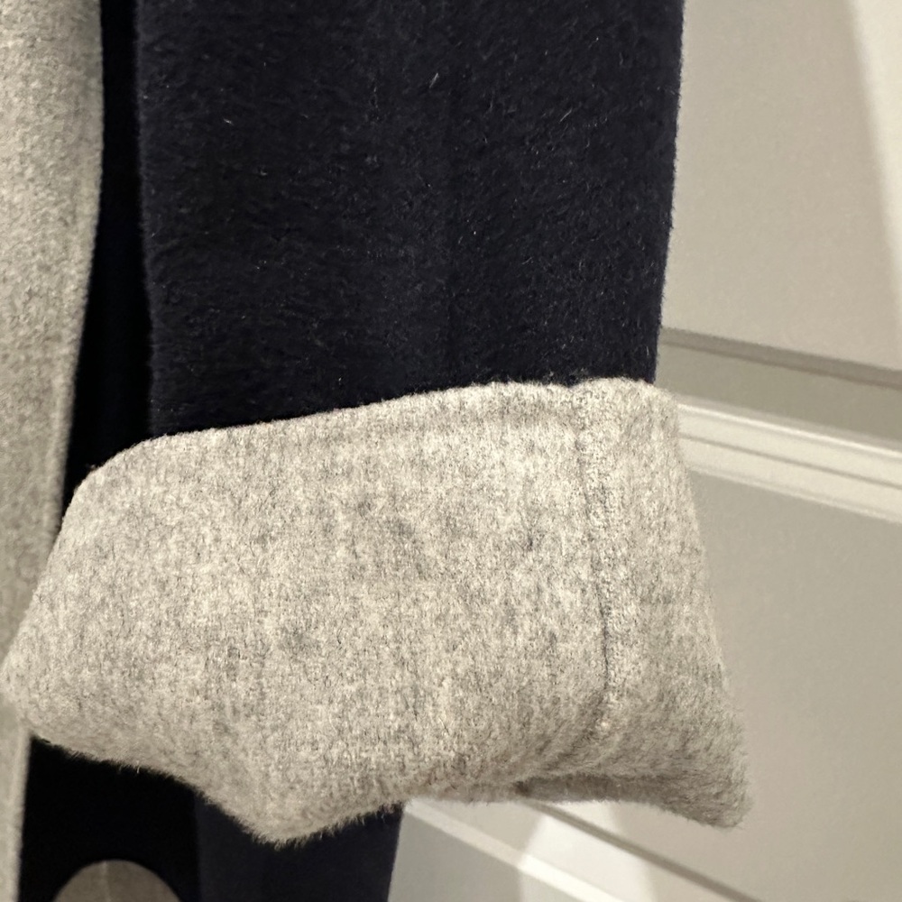 VINCE double face hooded wool coat - Picture 4 of 10